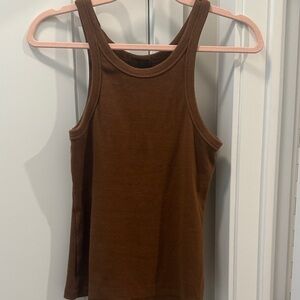 nuuds Chocolate essential ribbed Tank Top